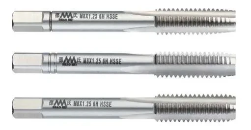 Набор метчиков 3 шт. DIN352 M4*0.7 6H HSSE-PM TiCN Straight Flute Tap