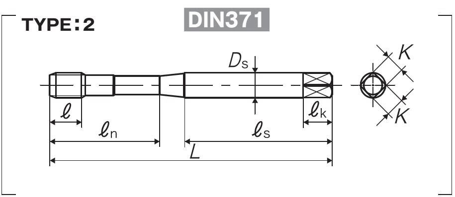 Метчик ZET-B 371 ISO2X M10X1.5